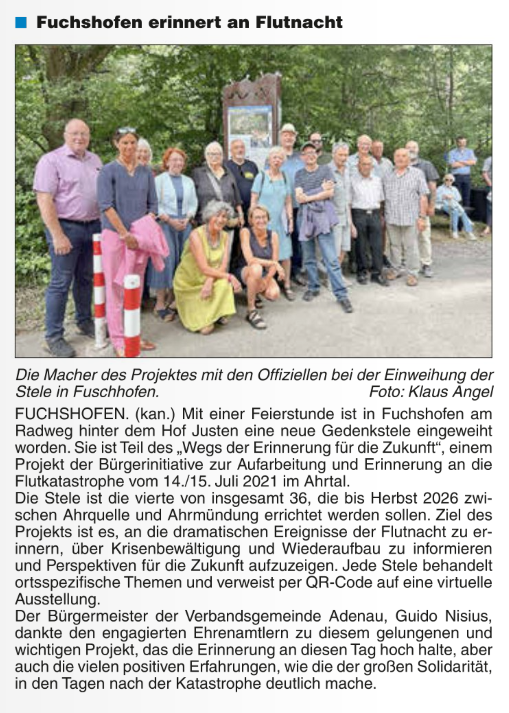 Adenauer Nachrichten Einweihung Gedenkstele 01